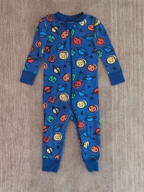 Hanna Andersson 2T Planet Zip Onesie